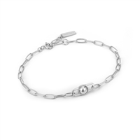 Ania Haie pace out silver orb link chunky chain bracelet