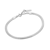 Ania haie link up silver flat snake chain bracelet