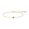 Ania Haie glimmer glow gold crimson solitaire bracelet