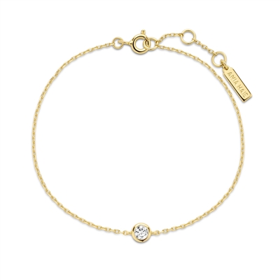 Ania Haie glimmer glow gold just you solitaire bracelet
