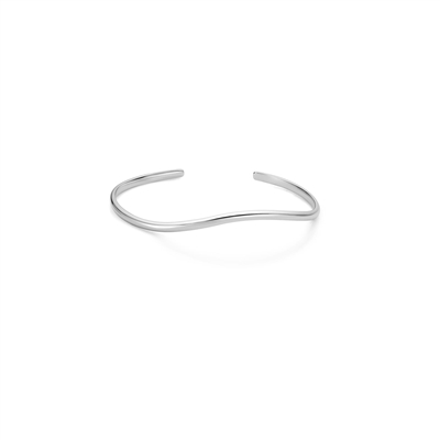 Ania Haie Tide Echo silver wave cuff bracelet