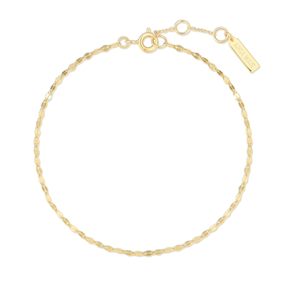 Ania Haie ripple joy gold textured chain bracelet