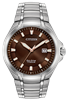 men's citizen eco-drive paradigm brown dial stainless steel watch  BM7413-51X