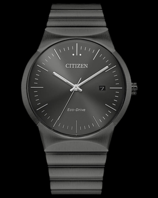 Men's black Citizen Axiom black dial watch
