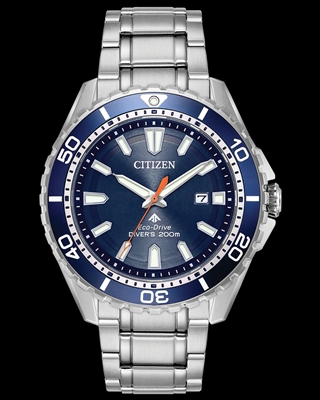 men's citizen blue dial promaster dive watch