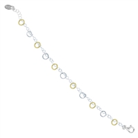 Frederic Duclos sterling silver & yellow gold plated imagination bracelet