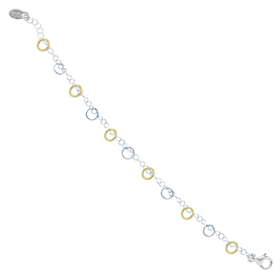Frederic Duclos sterling silver & yellow gold plated imagination bracelet