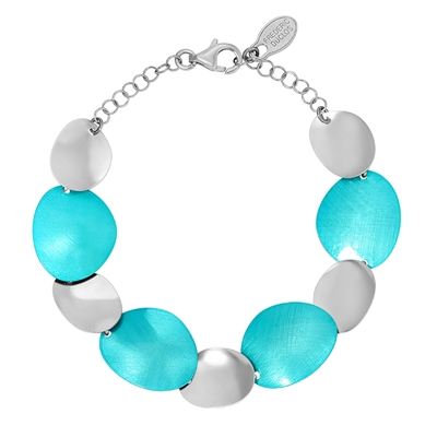 Frederic Duclos sterling silver ocean blue bracelet
