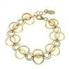 Frederic Duclos Sterling Silver & Yellow Gold Plated Ooh's Bracelet