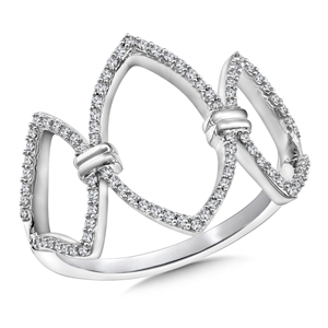 Open Marquise Diamond Ring