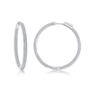 sterling silver & cubic zirconia inside out cz hoops