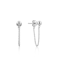 Ania Haie silver modern minimalism modern chain stud earrings