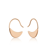 Ania Haie geometry class geometry hook earrings in rose gold