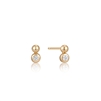 Ania Haie paced out gold orb sparkle stud earrings