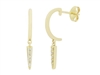 14k yellow gold diamond drop earrings