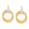 Frederic Duclos sterling silver & gold plated Rory earrings