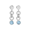 frederic duclos sterling silver blue topaz drop earrings