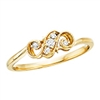 10k yellow gold diamond filigree ring