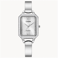 ladies eco drive citizen silhouette crystal watch