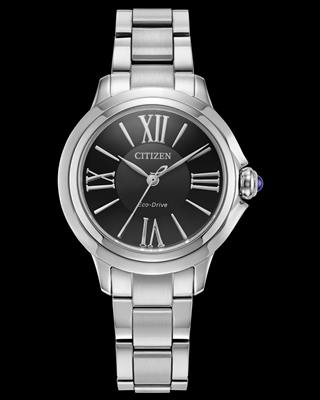 ladies citizen l ceci black dial eco-drive watch