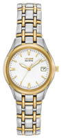 Ladies Citizen Eco Drive two tone watch