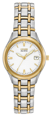 Ladies Citizen Eco Drive two tone watch