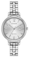 Ladies Citizen Eco Drive Silver Chandler Watch