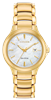 ladies citizen eco drive chandler gold tone watch