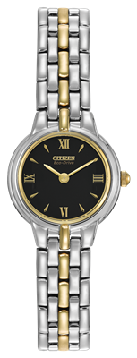 Ladies Citizen Eco Drive two tone corso watch