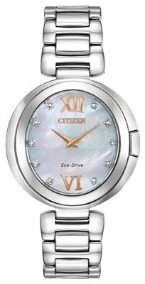 ladies citizen eco-drive cappella ladies diamond watch