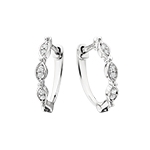 classic & modern diamond hoop earrings