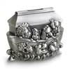 pewter Noah's ark baby bank