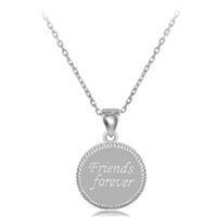 sterling silver friends forever necklace
