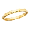 10k yellow gold stackable bamboo ring