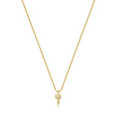 Ania Haie under lock & key gold key necklace