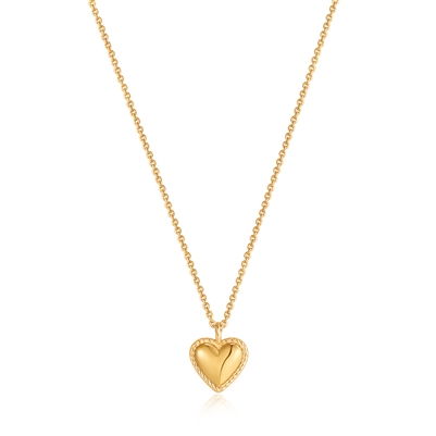 Anai Haie ropes & dreams gold rope heart necklace