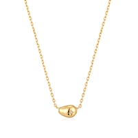 Ania Haie pearl power gold pebble sparkle necklace