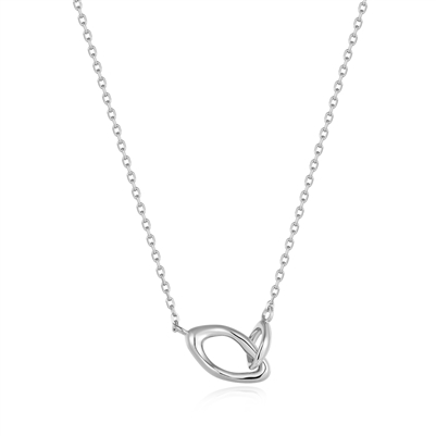 Ania Haie making waves silver wave link necklace