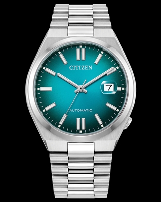 Men's Citizen automatic teal dial tsuyosa watch