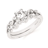 14k white gold celebration diamond engagement set