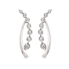 14k white gold diamond earrings