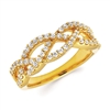14k yellow gold diamond fashion ring