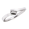 10k white gold 2 stone diamond ring