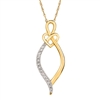 14k yellow gold diamond necklace