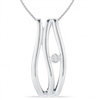 Stefano Bruni designs glamorous expressions sterlings silver & diamond pendant