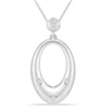 Stefano Bruni designs classic & contemporary sterling silver & diamond pendant