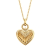 sterling silver & gold plating vermeil heart necklace