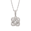 sterling silver & diamond necklace