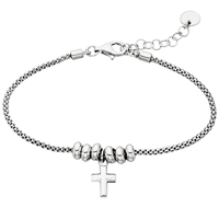 sterling silver cross bracelet