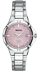 ladies seiko stainless steel pink face watch SUT315